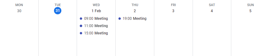 create reverse calendar blocks within a google calendar