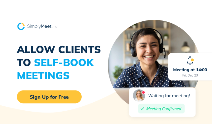 self booking with simplymeet.me