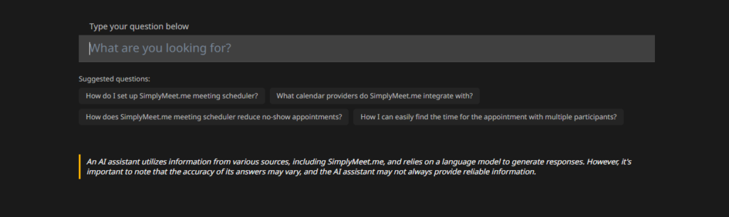 SimplyMeet.me AI Search